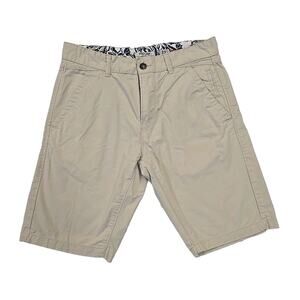 Projek Raw Men's Shorts Size 32 Beige Bermuda Khaki Zipper Shorts Lightweight